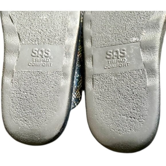 SAS Cozy Comfort Slide Sandal Made in the USA -- Multisnake Navy -- 8 WIDE - Picture 9 of 12